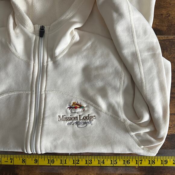 Patagonia Hoodie Sweatshirt Small Beige Polartec Power Dry Fleece Lined Jacket - Picture 3 of 9